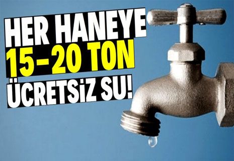 Konya'da her haneye ücretsiz su!