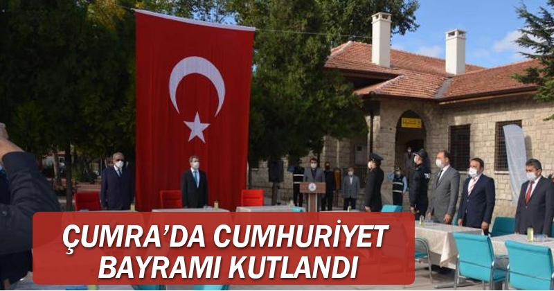 Çumra'da Cumhuriyet bayramı kutlandı