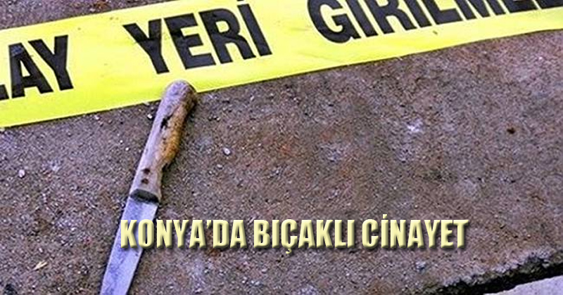 Konya'da Bıçaklı Cinayet