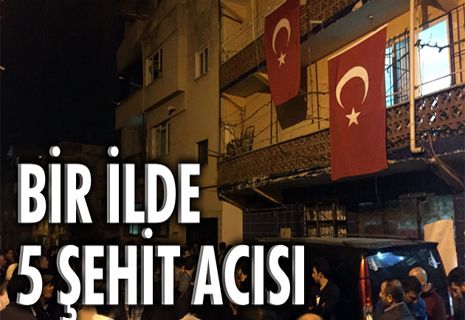 Şehitlerin 5'inin acı haberi Ankara'ya ulaştı