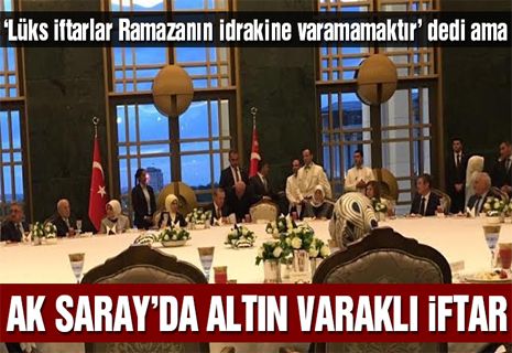 Ak Saray’da AKP’li vekillere iftar