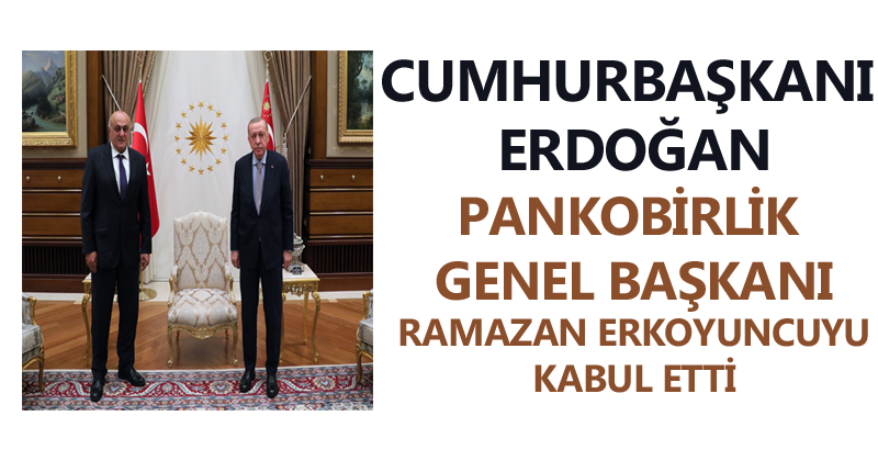 Cumhurbaşkanı Pankobirlik Genel Başkanı ERKOYUNCU'yu kabul etti
