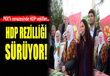 HDP'li vekiller PKK'lının cenazesine katıldı