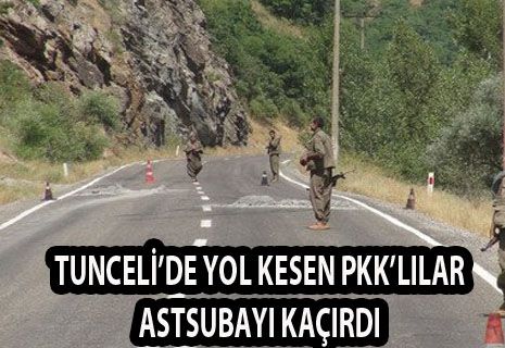 PKK'LI TERÖRİSTLER ASTSUBAY KAÇIRDI